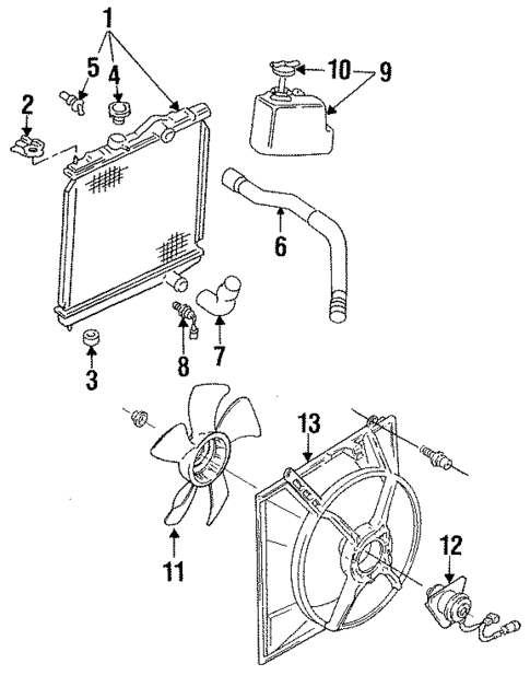 Cooling Fan for 1994 Dodge Colt #0