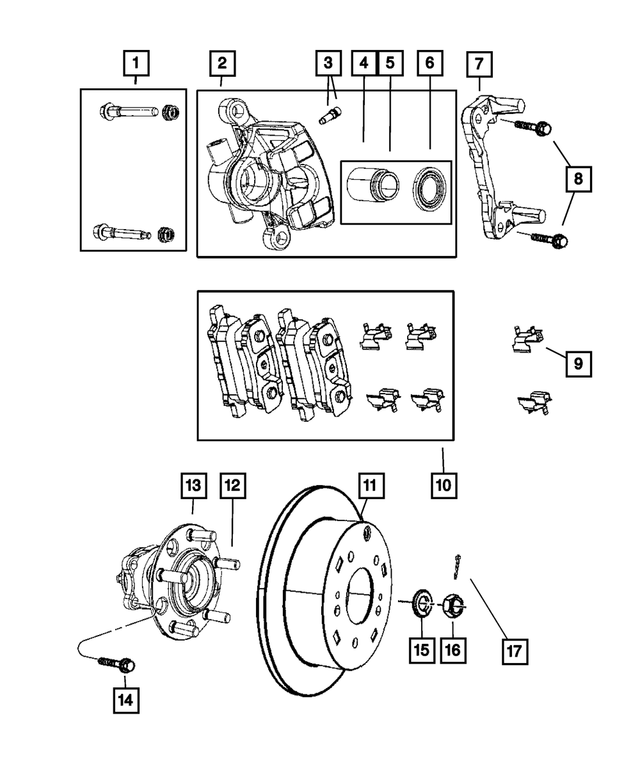 R5191267AB - Brakes: Disc Brake Caliper Assembly, Remanufactured, Left for Mopar Image