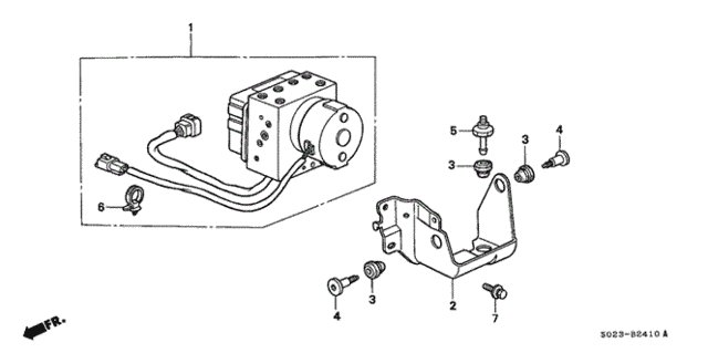 ABS Modulator for 1997 Honda Civic #0