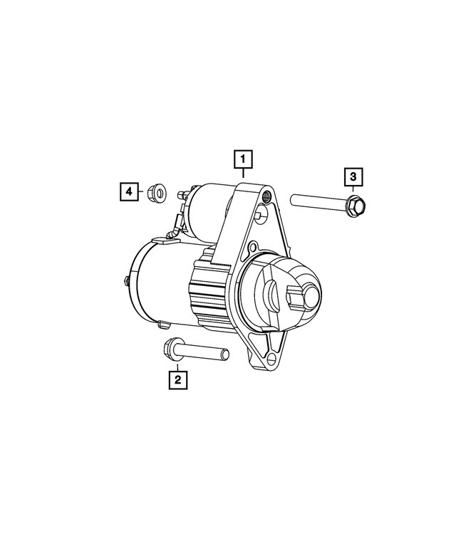 R6029681AA - : Engine Starter, Remanufactured for Mopar Image