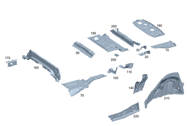 2436100201 - Substructure: Reinforcement for Mercedes-Benz Image image