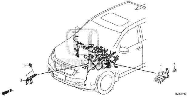 Wire Harness Bracket for 2019 Honda Ridgeline #0