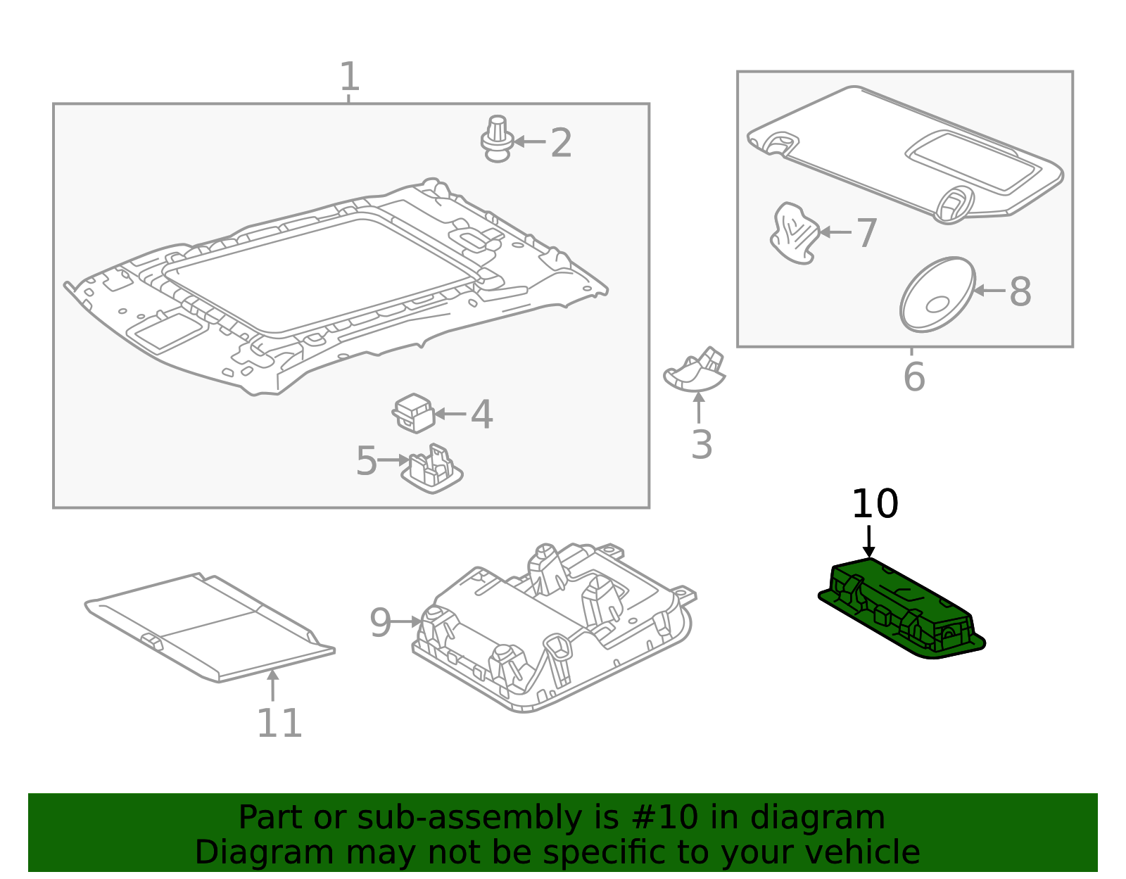 2022-2025 Toyota Map Lamp Assembly 81360-07040-B1 | American