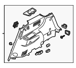 85740S8030RBD - : Lower Quarter Trim for Hyundai Image