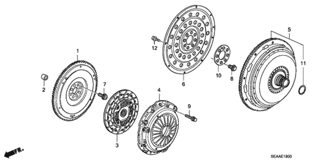 Clutch - Torque Converter for 2008 Acura TSX #0