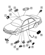 RF29XT5AB - Interior Trim: Memory Selector Switch for Mopar Image