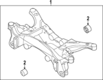 PZ6Z5035C - Suspension: Suspension Cross-member for Ford Image