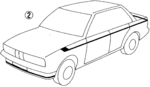 51141932219 - : 1987-1992 BMW - Stripe Tape for BMW: 318i, 325i Image