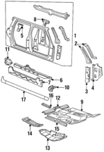 F2TZ98211A11B - Body: Uniside Assembly for FORD Image