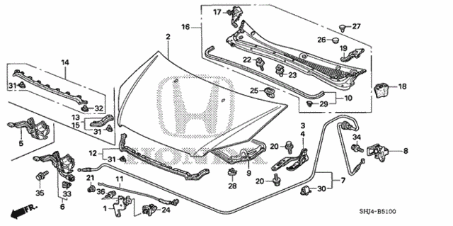 Engine Hood for 2007 Honda Odyssey #0