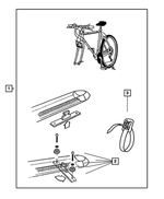 82300585 - Mopar Accessories - Component Parts: Bike Carrier Kit for Mopar Image
