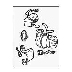 12494811 - Electrical: Compressor for Buick: LeSabre, Park Avenue, Riviera | Oldsmobile: Aurora | Pontiac: Bonneville Image