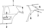 20541408 - Body: Upper Trim Panel for Oldsmobile: Delta 88 Image