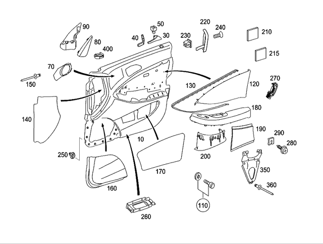 2197208662 - Front Doors: Trim for Mercedes-Benz: CLS500, CLS55 AMG, CLS550, CLS63 AMG Image image