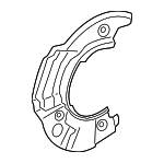 34212284433 - Brakes: Splash Shield for BMW: M5, M6, M6 Gran Coupe Image