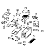 7JL15PD2AB - Interior Trim: Floor Console Bezel for Mopar Image image