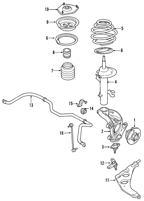 Suspension Components for 2005 Mini Cooper #1