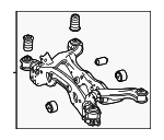 2433501601 - Suspension: Cross-member for Mercedes-Benz Image