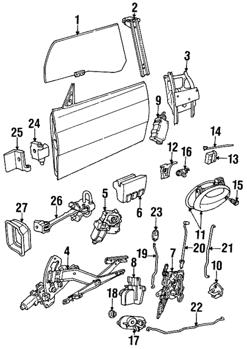 Front Door for 1998 Saab 900 #0