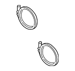 8W0253725D - Exhaust: Catalytic Converter Clamp for Audi Image