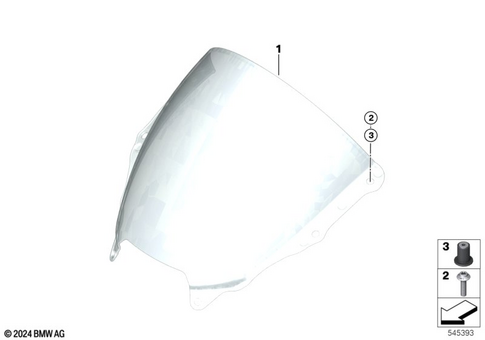 Motorcycle Trim Section, Windshield for 2025 BMW-Motorrad M 1000 RR #11