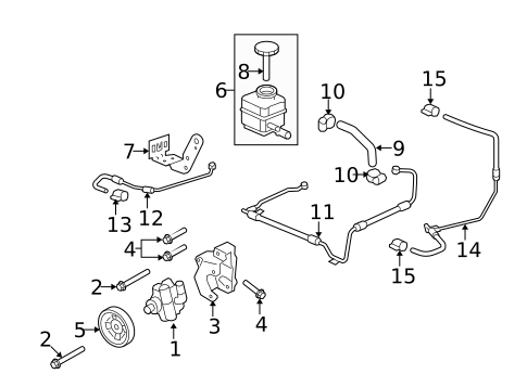 Pump & Hoses for 2008 Pontiac G8 #0