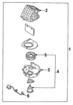 EA7761140 - HVAC: Blower Assembly for Mazda: 323, MX-3, Protege Image
