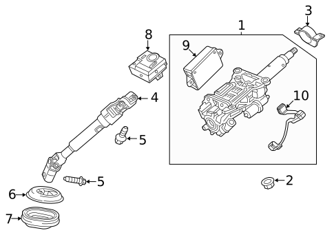 Steering Column Assembly for 2018 Cadillac XT5 #0