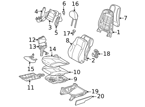 Air Bag Components for 2004 Mercedes-Benz G55 AMG #2