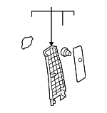 858401G251RU - Body: Upper Center Pillar Trim for Kia: Rio, Rio5 Image