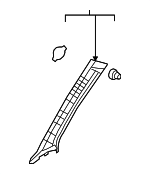 858201G050RU - Body: Windshield Pillar Trim for Kia: Rio, Rio5 Image