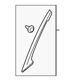 7612080J106GS - Body: Windshield Pillar Trim for Suzuki Image