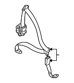 8490752820R8H - Electrical: Rear Belt Assembly for Suzuki Image