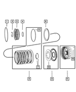 4799667 - 545RFE; 5-Speed; Automatic Transmission: Transmission Clutch Reaction Plate for Chrysler: Aspen | Dodge: Dakota, Durango, Ram 1500, Ram 2500, Ram 3500 | Jeep: Commander, Grand Cherokee, Liberty | Ram: 1500, 1500 Classic, 2500, 3500, Dakota Image