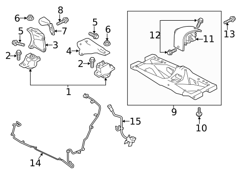 Engine & Trans Mounting for 2017 Jaguar XE #0