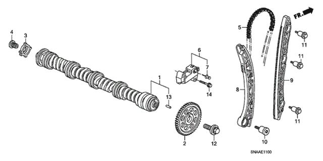 Camshaft - Cam Chain (1.8L) for 2009 Honda Civic #0