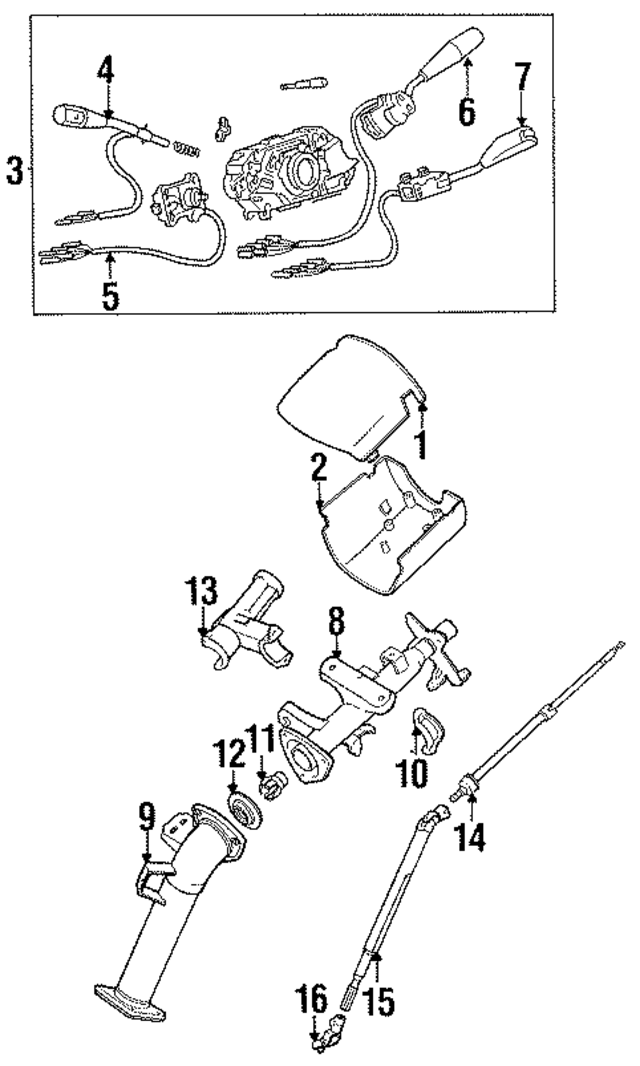 1991  1991 Toyota Combination Switch 8431028500
