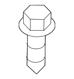 93567A5014 - Body: Bumper Cover Bolt for Scion: tC | Toyota: 4Runner, Avalon, Camry, Corolla, Matrix, Prius, Prius C, Prius Plug-In, Prius V, RAV4, Tundra Image