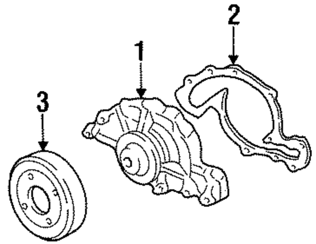 12553363 - : Water Pump Gasket for GM Image