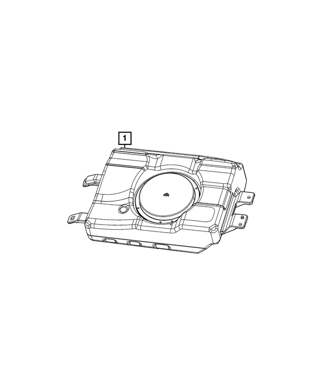 5064609AC - Electrical: Sub Woofer Speaker for Mopar Image