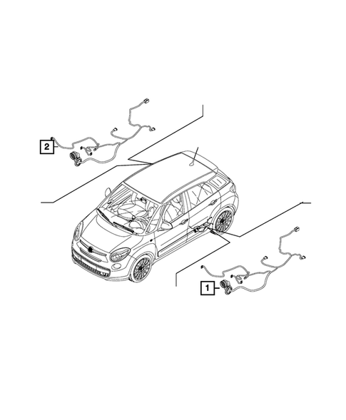 Wiring-Body and Accessories for 2014 Fiat 500L #6