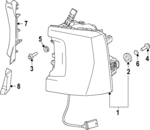 32291231 - Electrical: Tail Lamp for Volvo Image