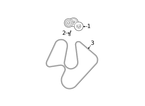 Belts & Pulleys for 2003 Dodge Ram 1500 #0