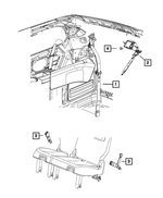 ZV721T1AA - Restraints: 2nd Rear Outer Seat Belt, Right for Mopar Image image