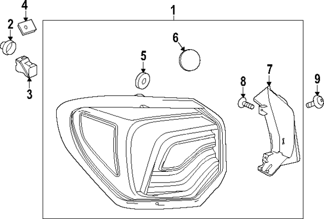 42888745 - : Part# 42868071 F Lamp for Buick: Encore GX Image