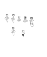 6102612AA - Electrical: Hex Nut And Washer for Mopar Image