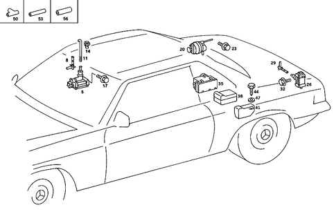 Central Locking System for 1986 Mercedes-Benz 560SL #0