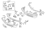 1268802170 - Attachment Parts: Front Bumper for Mercedes-Benz: 560SEC Image