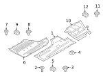 7147169847 - Body: Under Cover Nut for BMW Image