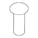 1416003143 - Body: Fender Liner Rivet for Kia: Optima, Rio Image